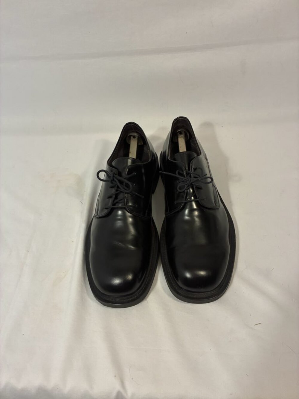G.H. Bass Cristallo Black Leather Oxford Dress Shoes Made in Italy Mens 11.5 M